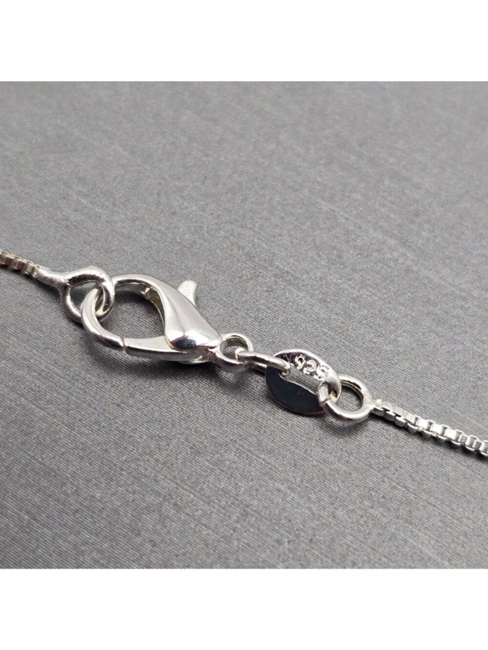Ross-Simons Sterling Silver CZ Stick Cross Pendant Necklace 24" Box Chain - Picture 8 of 9